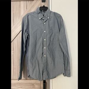J. Crew men’s small gray and white button down